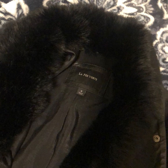 La Fee Verte Leather Rabbit Fur Jacket - Picture 5 of 6